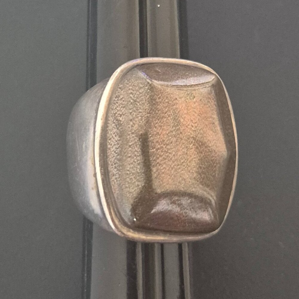 Retired Silpada Copper Silver Statement Ring Size 8